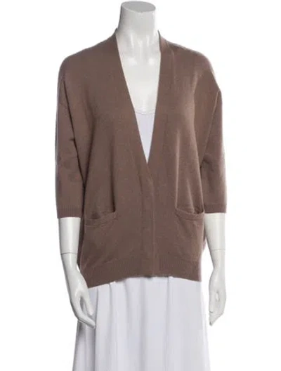 Pre-owned Brunello Cucinelli Cashmere V-neck Sweater In Neutral