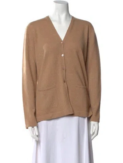 Pre-owned Brunello Cucinelli Cashmere V-neck Sweater In Neutral