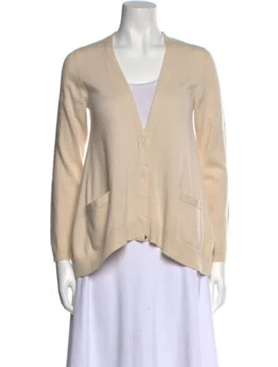 Pre-owned Brunello Cucinelli Cashmere V-neck Sweater In Neutral