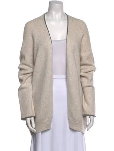 Pre-owned Brunello Cucinelli Cashmere V-neck Sweater In Neutral
