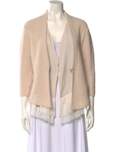 Pre-owned Brunello Cucinelli Cashmere V-neck Sweater In Neutral