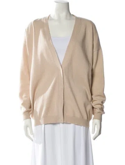 Pre-owned Brunello Cucinelli Cashmere V-neck Sweater In Neutral