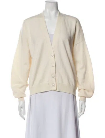 Pre-owned Brunello Cucinelli Cashmere V-neck Sweater In Neutral