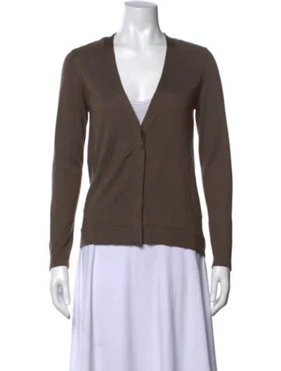 Pre-owned Brunello Cucinelli Cashmere V-neck Sweater In Neutral