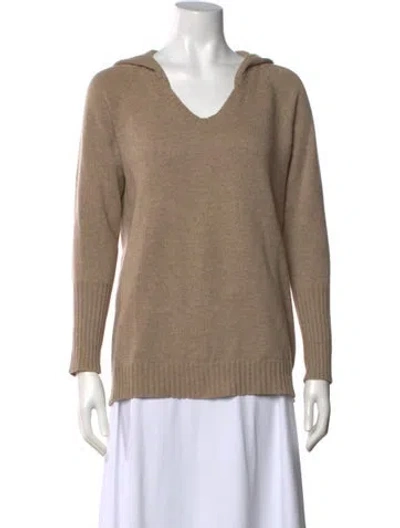 Pre-owned Brunello Cucinelli Cashmere V-neck Sweater In Neutral