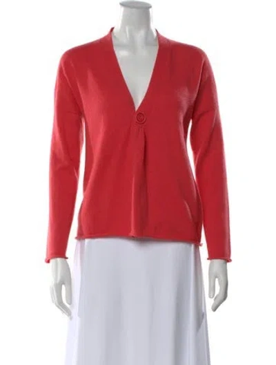 Pre-owned Brunello Cucinelli Cashmere V-neck Sweater In Pink