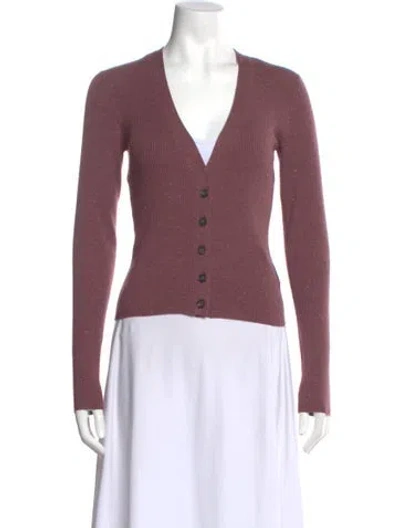 Pre-owned Brunello Cucinelli Cashmere V-neck Sweater In Pink