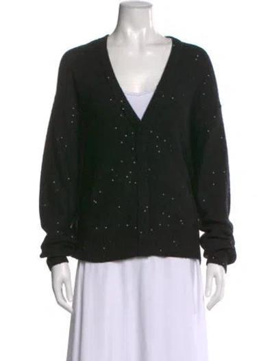 Pre-owned Brunello Cucinelli Cashmere V-neck Sweater W/ Tags In Black