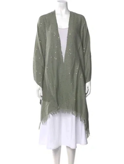 Pre-owned Brunello Cucinelli Cashmere V-neck Sweater W/ Tags In Green