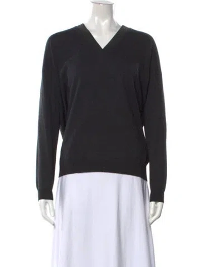 Pre-owned Brunello Cucinelli Cashmere V-neck Sweater W/ Tags In Grey