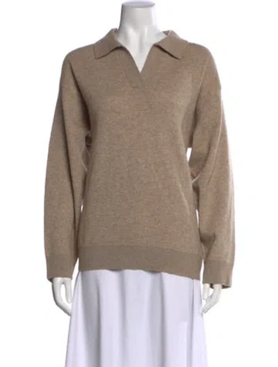 Pre-owned Brunello Cucinelli Cashmere V-neck Sweater W/ Tags In Neutral