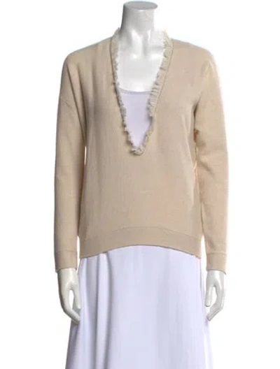 Pre-owned Brunello Cucinelli Cashmere V-neck Sweatshirt