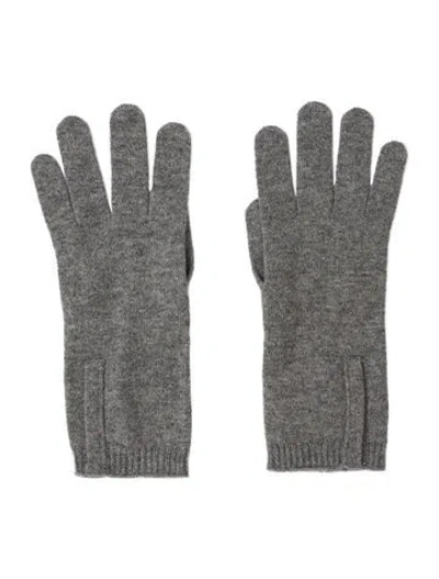 Pre-owned Brunello Cucinelli Cashmere Winter Gloves In Gray