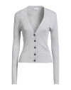 Brunello Cucinelli Ribbed-knit Cardigan In Gray