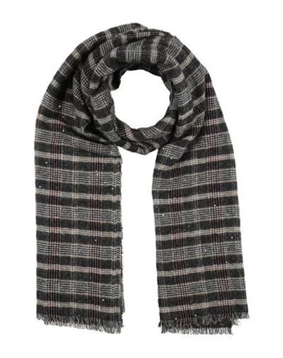 Brunello Cucinelli Cashmere Woman Scarf Black Size - Cashmere, Silk, Polyamide