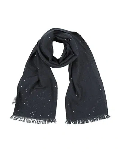 Brunello Cucinelli Cashmere Woman Scarf Blue Size - Cashmere, Silk