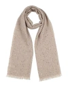 Brunello Cucinelli Cashmere Woman Scarf Light Brown Size - Cashmere, Silk In Sand