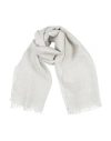 Brunello Cucinelli Cashmere Woman Scarf Light Grey Size - Cashmere, Silk In White