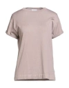 Brunello Cucinelli Cashmere Woman Sweater Blush Size Xxl Cashmere, Silk, Polyamide, Metallic Polyest In Pink