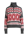 Brunello Cucinelli Cashmere Woman Sweater Grey Size 3xl Virgin Wool, Cashmere, Silk, Leather, Brass In Gray