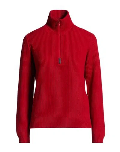 Brunello Cucinelli Cashmere Woman Turtleneck Red Size M Cashmere, Ecobrass