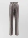 Brunello Cucinelli Cashmere Wool Blend Tailored Trousers In Gray