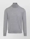 Brunello Cucinelli Brunelli Cucinelli Wool Cashmere Turtleneck Men In Gray
