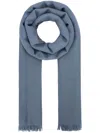Brunello Cucinelli Silk Cashmere Scarf Scarves And Foulards Light Blue In Blue