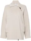 Brunello Cucinelli Dolman-sleeve Cardigan In Beige