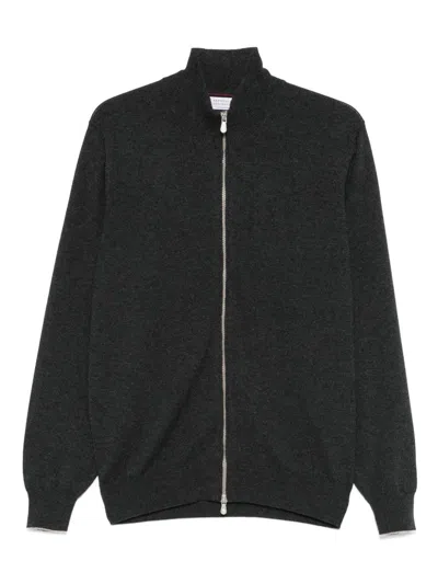 BRUNELLO CUCINELLI BRUNELLO CUCINELLI CASHMERE ZIPPED CARDIGAN