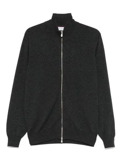 BRUNELLO CUCINELLI BRUNELLO CUCINELLI CASHMERE ZIPPED CARDIGAN