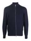 Brunello Cucinelli Wool And Linen Blend Blous In Azul