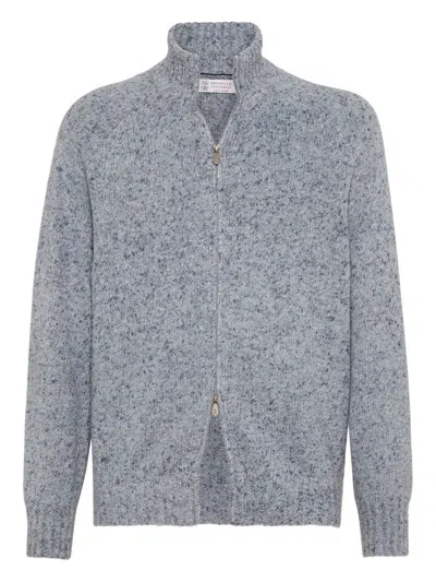 BRUNELLO CUCINELLI BRUNELLO CUCINELLI CASHMERE ZIPPED CARDIGAN
