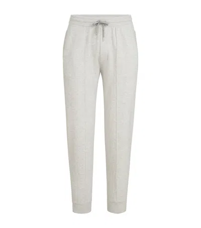 Brunello Cucinelli Cashmere-blend Double-knit Sweatpants In White