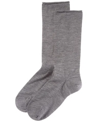 Brunello Cucinelli Cashmere-blend Socks In Grey