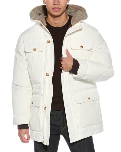 Brunello Cucinelli Cashmere-lined Padded Down Jacket In Purple