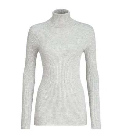 Brunello Cucinelli Cashmere-silk-blend Rollneck Sweater In Multi
