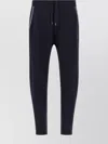 Brunello Cucinelli Casual Joggers With Drawstring And Stripes In Black