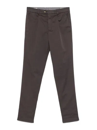 Brunello Cucinelli Virgin Wool Pants In Brown