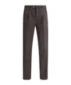 Brunello Cucinelli Virgin Wool Pants In Black