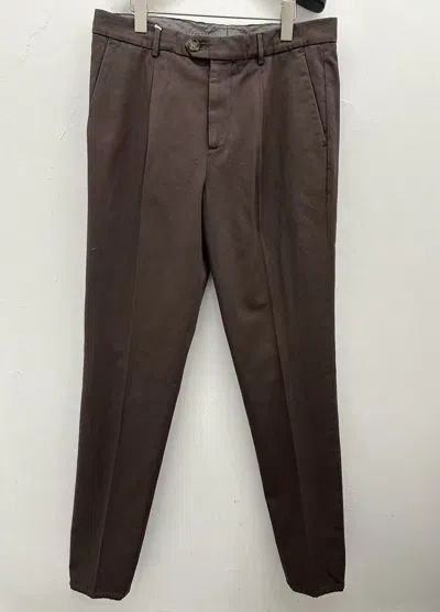 Brunello Cucinelli Casual Pants With Belt Loops In Brown