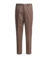Brunello Cucinelli Tailored Trousers With Back Pockets And Belt Loops In Brown