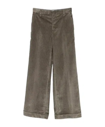 Brunello Cucinelli Casual Pants With Belt Loops In Brown