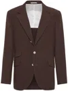 Brunello Cucinelli Cavallo Blazer In Brown
