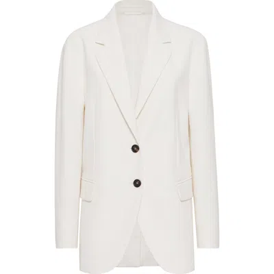 Brunello Cucinelli Cavalry Blazer With Monili In Panama