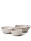 Brunello Cucinelli Set Of 3 Ceramic Tradition Bowls In Brown