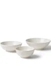 Brunello Cucinelli Set Of 3 Ceramic Tradition Bowls In White