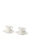 Brunello Cucinelli Ceramic Expresso-cup Set In White