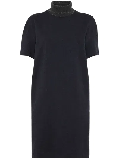 Brunello Cucinelli Chain Link-detail Dress In Grey