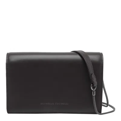 Brunello Cucinelli Chain Wallet In Brown